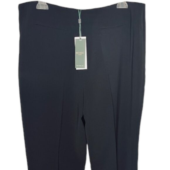 Hobbs London Wide Leg Vanessa Crepe Trousers - Black - 12 US/16 UK - Picture 6 of 9